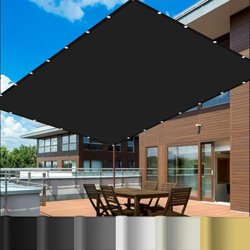 Tenda a Vela Quadrata 5 x 5 m Protezione UV Rete Ombreggiante Protezione Antivento e UV per Esterno, Giardino e Terrazza, Piscina, Nero
