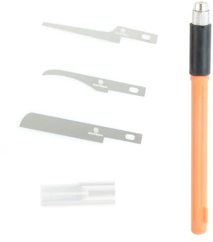 KEWAYO Mini Handsäge Set für Modellbau & DIY, 3 Wechselbare Arten Sägeklinge, Ideal für Holz, Äste, Bastelprojekte & Gartenarbeit, Metallsägeblättern mit Aufbewahrungstasche (3)