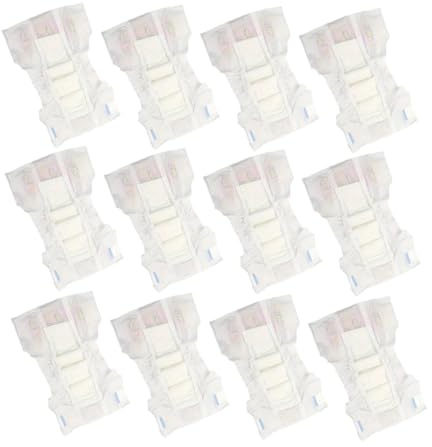 Yardwe 12stücke Realistische Puppenwindeln Einfache Nutzung Kompatibel Mit Vielen Puppenmarken Spielzeug Für Rollenspiele Von Jungen Mädchen
