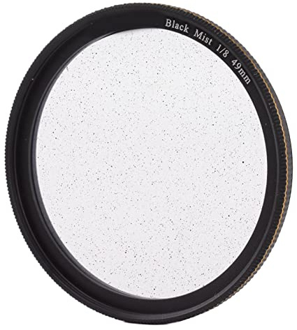 Pongnas Schwarzer Nebelfilter, Nebelfilter - mit Speicherbox Optischem Glas und Alumimlegierung für Video (49 mm)