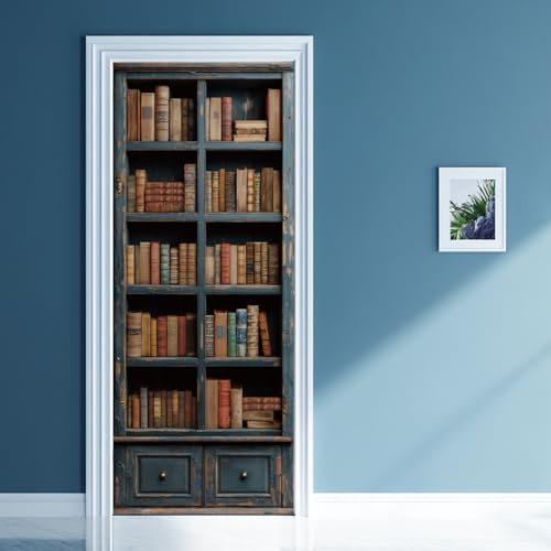 arricraft 2 fogli di adesivi autoadesivi per porte da 80 cm x 200 cm, in PVC, rimovibile, decorazione per casa, camera da letto, soggiorno