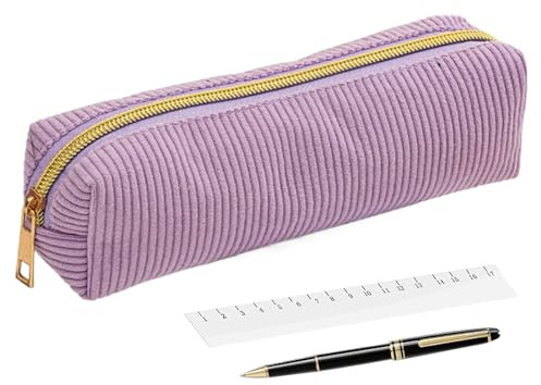 Estuche Gran Capacidad Organizador De Pana Guarda Bolígrafos Rotuladores | Estuche lápices para chicas adolescentes Almacena Bolígrafos Extras Rotuladores Goma Regla Libreta Para Niñas Niños Estud