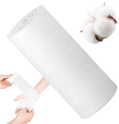 Masoog Gasa En Rollo | Vendas de Gasa Enrollada - Venda Elástica Unisex Para Cuidado De Camping Hogar Hospital Deporte Senderismo