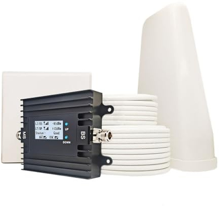 Handy-Signalverstärker For Zuhause, 4G, 5G, 700 MHz, 2100, B1 B28 LTE-Repeater, LCD-Mobilfunkverstärker, App-Fernverwaltung Einfach Breite Kompatibilität(700-2100Mhz B28-B1)