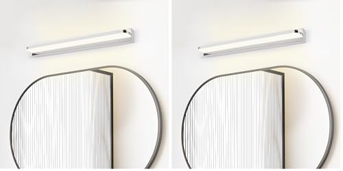 Dehobo Bathroom Mirror Front Light IP44 Shaver Picture Vanity 42CM 9W 4000K LED Wall Cabinet Lamp for Bathroom Bedroom Living Room - No Switch (Pack of 2)