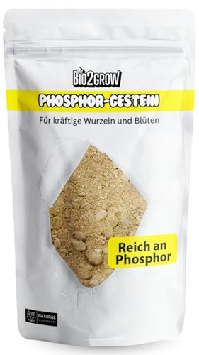 Bio2Grow Phosphor Gestein 1,5KG – Natürlicher Phosphor Dünger Fördert Wurzelbildung & Blüte