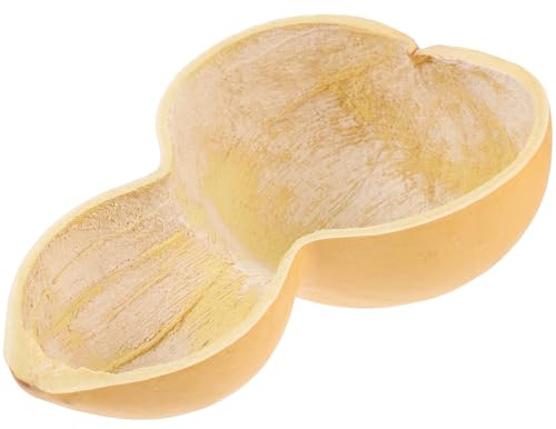 DIYEAH Paletta da Bagno in Zucca Naturale, Mestolo per L’acqua Manico Ergonomico, Paletta per Bucato Artigianale, Utensile da Bagno per Spa e Sauna, Mestolo Cinese per Lavaggio Chioma