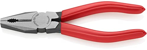 Knipex Pince universelle noire atramentisée, gainées en plastique 160 mm 03 01 160 EAN