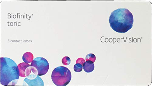 Biofinity Toric, torische Monatslinsen weich, 3 Stück / BC 8.7 mm / DIA 14.5 / CYL -0,75 / Achse 180 / -01,50 Dioptrien