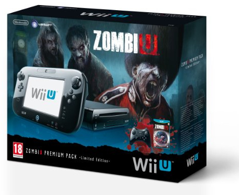 Nintendo Wii U - Console 32 GB ZombiU Premium Pack, Black (Nera) - Limited Edition