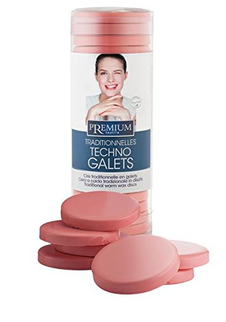 Premium – Cera rosa a caldo, per zone intime e ascelle Utilizzo senza strisce in tessuto non tessuto. Adatto al forno a microonde. Dischi, 400 g.