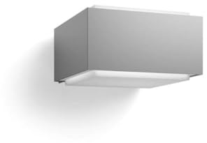 Philips Igel-Wandleuchte für den Außenbereich, E27-Fassung, wasserfest, grau, IP44, wetterfest, Aluminium