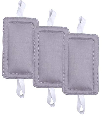 Door Silencer Jammer Closer Cushion Latch Cover 3 Pack for Noise Reducing Quiet Doors Baby Toddler Safety 3.25 x 5.5 Inch (New Grey)