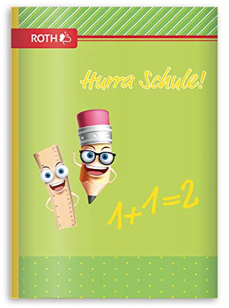 ROTH Muttiheft Hurra Schule A6 64 Seite liniert - Oktavheft für die Grundschule