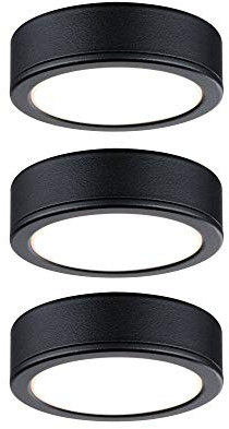 Paulmann 99990 LED sockellampa Pukk sockellampa rund inkl. 3x3,5 W sockellampa svart plast 2700 K