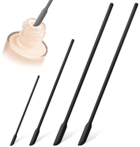 Teigschaber, 4-teiliges Klein Silikon Teigspachtel Set Hitzebeständig BPA Frei und Nicht Stick, Spülmaschinengeeignet Mini Silikonspatel zum Kochen Backen Kuchendekorieren, -30°C bis +200°C