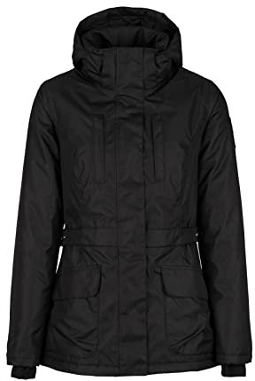 HORZE Damen Reitjacke Jadine, leichte Winterreitjacke wasserdicht und atmungsaktiv, Schwarz, 42