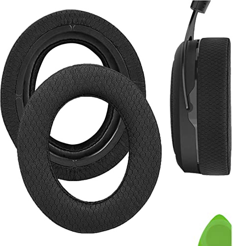 GEEKRIA Komfort-Ersatz-Ohrpolster aus Netzstoff für Corsair HS70/HS60/HS50 PRO Kopfhörer, Ohrpolster, Reparaturteile (schwarz)