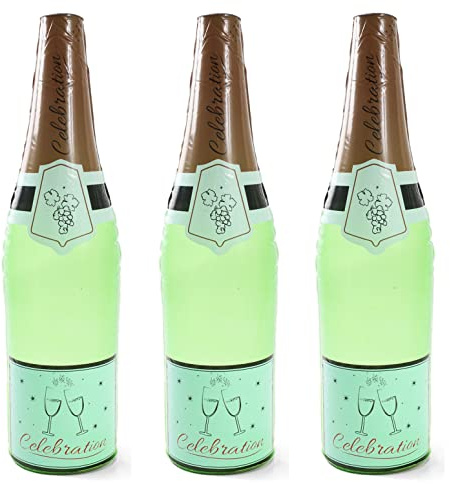 Quickdraw 3 X Riesig Aufblasbar Champagnerflasche Hochzeit Feier Party Requisite Glückwünsch Events Neuheit Aufblasen Dekoration 73cm