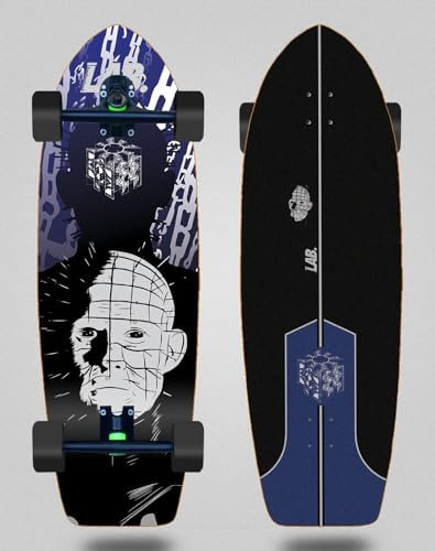 Lab Cruiser Skateboard mit Longboard Trucks 180 mm – Pinhead 31 Fat Tail