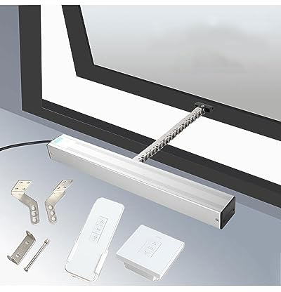 Apri Finestra a Catena Automatico, 24V Apri e Chiudi Finestra Elettrico con Interruttore e Telecomando per Finestre Sospese, Lucernario, Ventilazione sul Tetto (Colore : 24V Motor+Remote+Switch, Siz