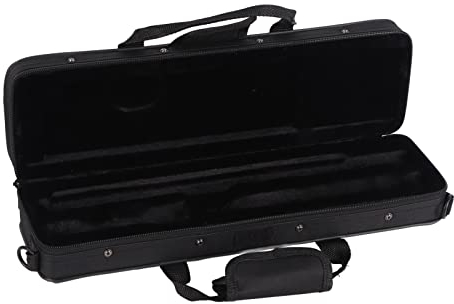 Flötenkoffer, Oxford-Stoff 16 Löcher Flötentragetasche Wasserdicht Flötentasche Verschleißfest Flötenkoffer-Aufbewahrungstasche mit verstellbarem Schultergurt