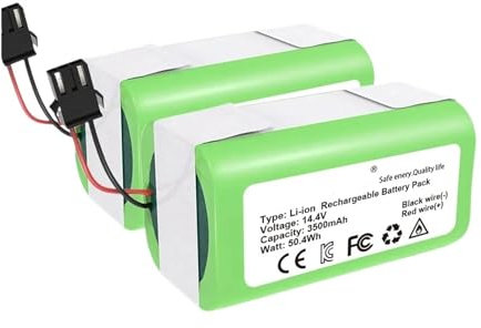 Batería de 14,4 V y 4000 mAh. Compatible con Conga 990 1090, Compatible con Cecotec Ecovacs Deebot N79S N79 DN622, Compatible con batería de aspiradora Robot Eufy Robovac 11 11S 12 35C X500 (Color :