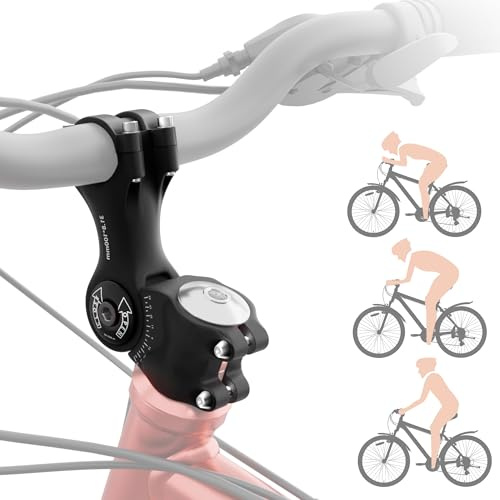 NICEDACK Fahrrad Vorbau 31,8mm*100mm, Aluminiumlegierung Fahrradlenker Vorbau ±60° Verstellbar, Fahrrad Lenkererhöhung, Rostfrei Lenkervorbau Verstellbar für E-Bike (Fahrradvorbau 1. Generation)