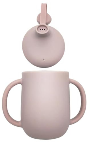 Tioheam Auslaufsicherer Trinkbecher,Schnabelbecher für Kinder | Übergangsbecher-Flasche,Auslauffreie Babyflasche, Kleinkindbecher mit Griffen, Wasserbecher 150 ml aus Silikon für Babys und Kinder