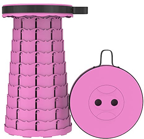 Sgabello pieghevole portatile, leggero e robusto, con capacità di carico di 150 kg, per campeggio, giardino, pesca, escursionismo, barbecue, blu mare (confezione da 2)