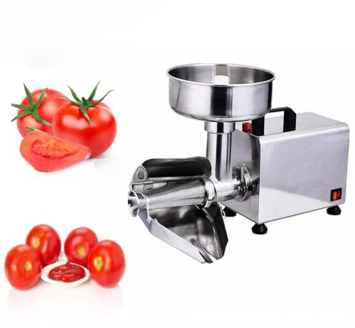 OZTYSGXM 450W Kommerzielle TomatenmüHle, TomatensoßEnmaschine Aus Edelstahl mit Verstellbarer Mulde, Multifunktionale PassiermüHle Zur Herstellung Von TomatensoßE, ErdbeersoßE