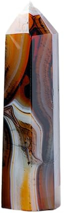 Varita de piedra preciosa, piedra de meditación energética, pulida natural, decorativa, hecha a mano, gema espiritual metafísica para protección