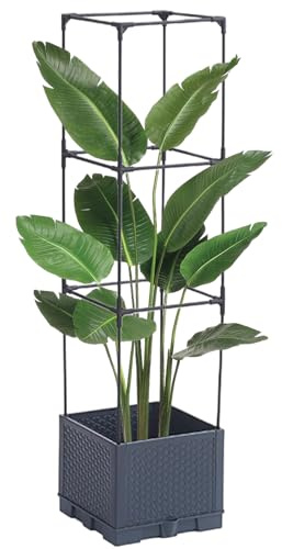 Traliccio per rampicanti, per piante rampicanti, antiruggine, verticale, rustico, decorativo, supporto per verdure, rose, cetrioli, uva, piante, patio, balcone