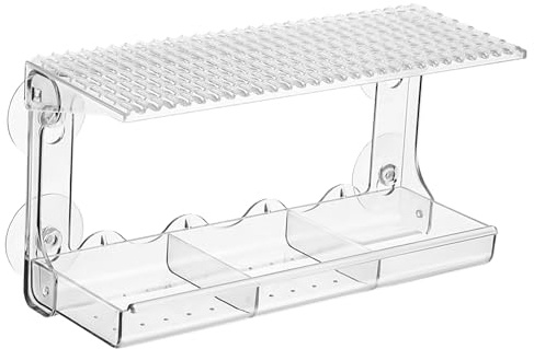 Gatuida Transparente Fenster Vogelfutterstation mit Regendach Abnehmbarem Saugnapf Robustem für Wildvögel Einfache und für Balkon und Outdoor Vogelbeobachtung