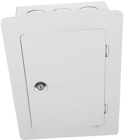 LIFKOME Outdoor Wall-mount Circuit Breaker Box and Weatherproof Metal Junction Box 30-pair Telephone Cable Enclosure for Electrical Project Connection