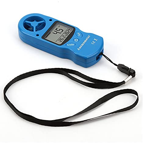 ZJFHEYUO Mini anémomètre numérique thermomètre anémomètre à Main LCD TL-300