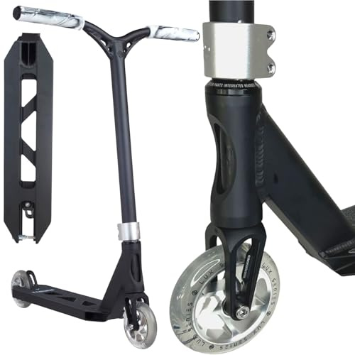 F26 Striker Lux Stunt-Scooter, Park, H=75,5 cm, Schwarz/Silber | ABEC 9, leichter Freestyle-Komplettscooter, für Anfänger und Profis