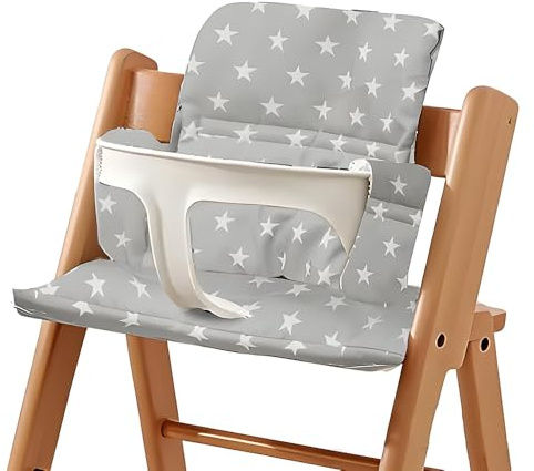 SKIKHN Coussin de Siège pour Chaise Haute Sto-kke,Coussin de Siège Bébé, Coussin de Siège Rembourré,Réducteur de Siège Lavable pour Chaise Haute,Compatible avec Les Chaises Hautes