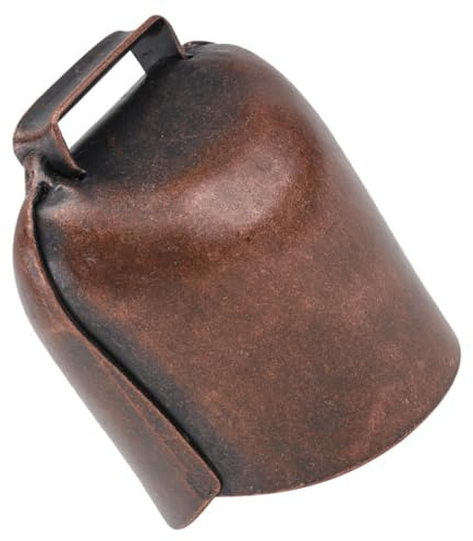 Healifty Campanaccio Piccolo in Ferro Spesso per Pecore e Mucche, Campana Rustica Rumorosa Design Mucca e Pecora, Campanello per Bestiame da Esterno, Facile da Fissare per Fattorie e Ranch