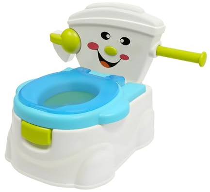 Smiley Toiletten Kinder, 2-in-1 Upgrade Töpfchen Baby Urinal Topfstuhl Toilettentrainer Jungen Mädchen Kindertoilette Babytopf WC, Rutschfest Spritzschutz Weiche für Klein von 6 Monaten bis 5 Jahre