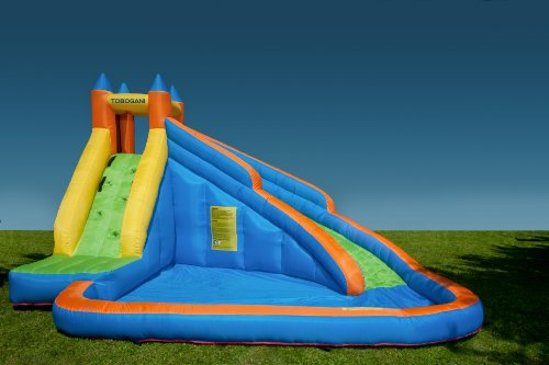 Tobogani - la pataugeoire/Le Parc Aquatique avec Toboggan Gonflable de 12 m² (y Compris soufflerie)