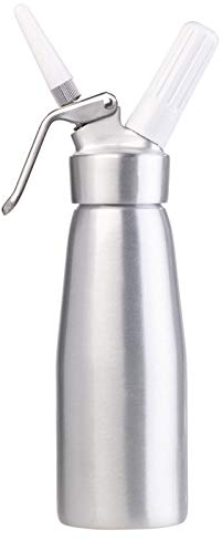 Rosenstein & Söhne HOGAR Y COCINA - Rociador de: Dispensador de crema, para nata montada, cremas, salsas, 500 ml, 3 boquillas (Fabricante, sifón, Cápsulas)