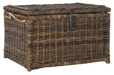 happimess HPM9001B Caden 76 cm Aufbewahrungskorb aus Weidengeflecht für Zuhause, Schlafzimmer, Wohnzimmer, Flur, Braun