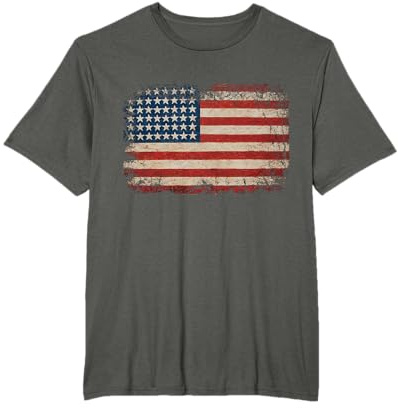 Bandiera Americana USA Stelle e Strisce degli Stati Uniti Maglietta