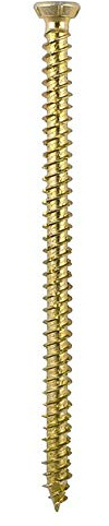 Multi-FIX COUNTERSUNK Concrete Screws - 7.5mm - Window Brick Wood Masonry Concrete Stone Fixings (10, 7.5 x 150mm)