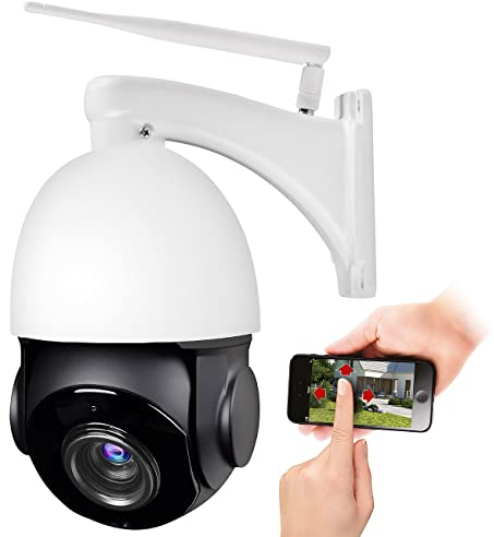 7links Security-Kamera: PTZ-IP-Überwachungskamera mit 2K, 18x-Zoom, Versandrückläufer (IP-Kamera außen, Outdoor PTZ, Überwachungssystem Funk)