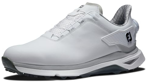 FootJoy Herren Pro/SLX Golfschuh, Weiß, Weiß, Grau, 43 EU