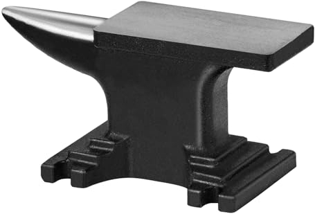 VEVOR Amboss Einzelner Hornamboss 4kg Stahlgussamboss Geschmiedeter Amboss Robuster Hornamboss Schmied Juweliere Metallschmied Schmiedewerkzeug Geeignet für Nieten, Abflachen, Schmieden und Formen