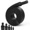 Lsnisni 3:1 Guaina Termorestringente Ø7,9/15,4/19,1/30/40mm, Tubo Termoretrattile con Adesivo 2m, Guaine Termoretrattile Nero (Ø40mm 2m)