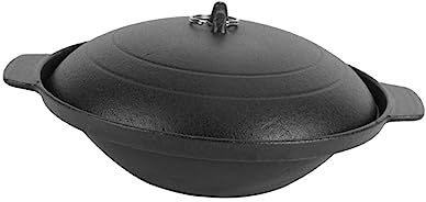 IMIKEYA Cocotte En Fonte De Capacité De 20 Cm Pour Poulet Et Riz Mijoté Ustensile De Cuisine Pour La Maison